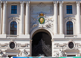 Image showing Vienna, Austria - 2013, June 12. part of Hofburg Imperial Palace