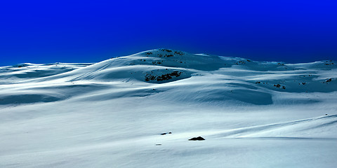 Image showing Snow covered mountain