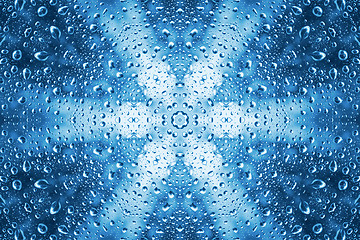 Image showing Abstract pattern of water drops 