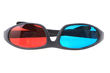 Image showing red and blue 3d plastic glasses