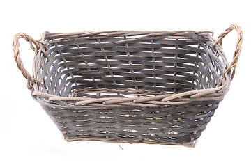 Image showing old natural basket isolated