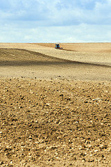 Image showing plowed land for cereal