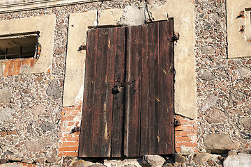 Image showing close-up of old building