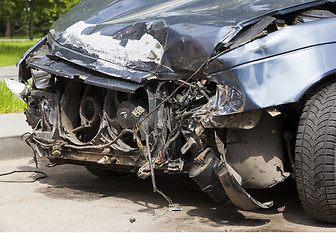 Image showing broken car. close-up