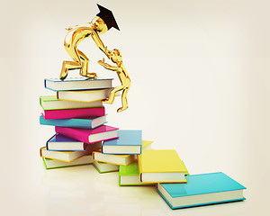 Image showing Welcome to best of knowledge! . 3D illustration. Vintage style.
