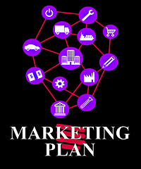 Image showing Marketing Plan Shows Emarketing Programme And System