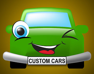 Image showing Custom Cars Means Bespoke Vehicles And Autos