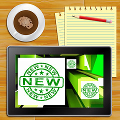 Image showing New Product Showing Latest Tablet 3d Illustration