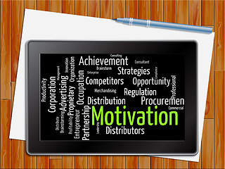 Image showing Motivation Word Shows Do It Now 3d Illustration