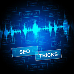 Image showing Seo Tricks Shows Search Engine And Seo