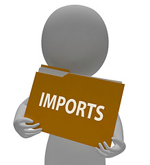 Image showing Imports Folder Means Imported Cargo 3d Rendering