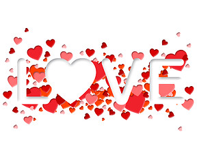 Image showing Love Word Represents Adoration devotion And Romance