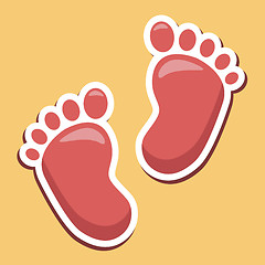 Image showing Baby Feet Indicates Infant Parenting And Newborns