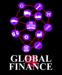 Image showing Global Finance Means Worldwide Commerce And Earnings