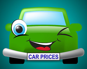 Image showing Car Prices Means Vehicle Current Price Or Value