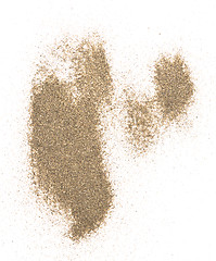 Image showing sand on white