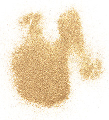 Image showing sand on white