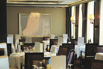 Image showing Fancy restaurant interior