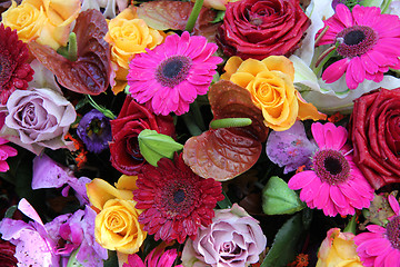 Image showing Mixed bouquet in bright colcors