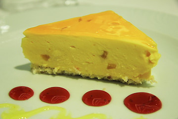 Image showing Papaya cheesecake