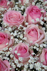 Image showing Pale pink bridal flowers