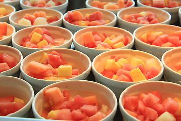 Image showing Fresh sliced fruit