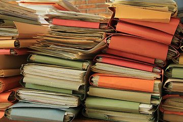 Image showing Pile of files
