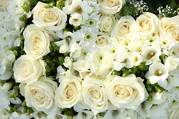 Image showing White wedding flowers