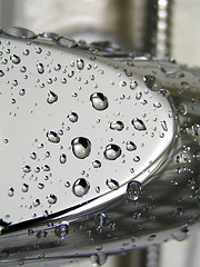 Image showing Shower details - water drops