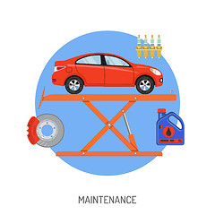 Image showing Car Service and Maintenance Concept