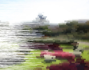 Image showing Glitch vector background