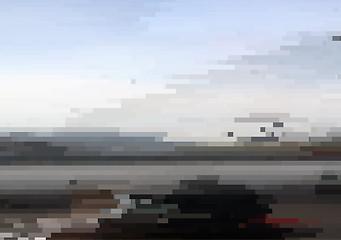 Image showing Glitch vector background