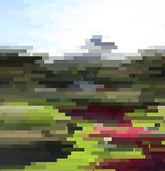 Image showing Glitch vector background