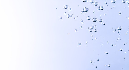 Image showing Air bubbles in the water