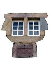 Image showing Stone window