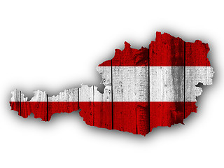 Image showing Flag and land on white