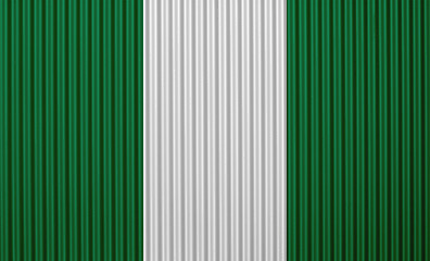 Image showing Flag on corrugated iron