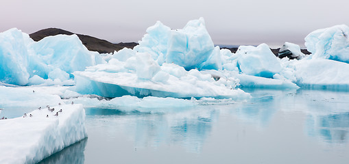 Image showing Jokulsarlon is a large glacial lake in southeast Iceland