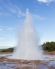 Image showing Strokkur eruption in the Geysir area, Iceland