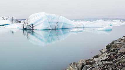 Image showing Jokulsarlon is a large glacial lake in southeast Iceland