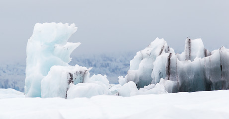 Image showing Jokulsarlon is a large glacial lake in southeast Iceland