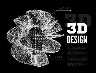 Image showing 3D abstract design