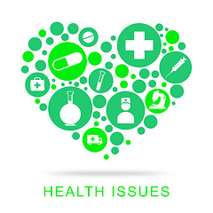 Image showing Health Issues Indicates Wellbeing Medicine And Concern