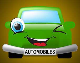 Image showing Automobiles Car Represents Motor Vehicle And Driving