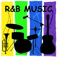 Image showing R&B Music Means Rhythm And Blues Soundtracks