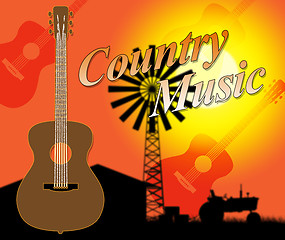 Image showing Country Music Indicates Folk Singing Or Tracks