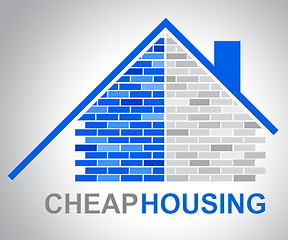 Image showing Cheap Housing Represents Low Cost Discounted Property