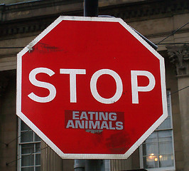 Image showing Stop Eating Animals