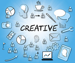 Image showing Creative Icons Shows Ideas Imagination And Concepts