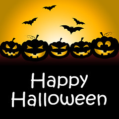 Image showing Happy Halloween Represents Trick Or Treat And Spooky